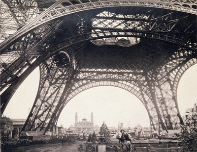 Under the Eiffel Tower, before ascending, from L